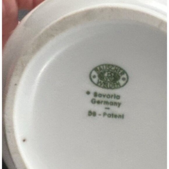 Individual Tea Coffee Pot Bauscher Weiden Porcelain Restaurant ware Green Stripe - Picture 7 of 10